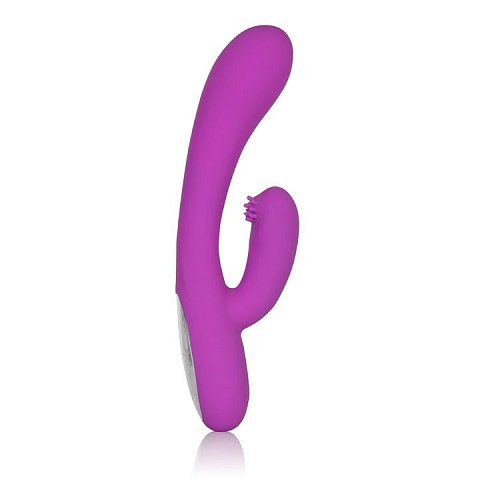 Фиолетовый перезаряжаемый вибромассажёр California Exotic Novelties Embrace Massaging G-Tickler SE-4609-30-3