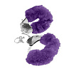 Металлические наручники с фиолетовым мехом Pipedream Original Furry Cuffs PD3804-12