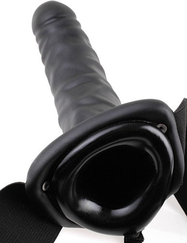 Фаллопротез с вибрацией Pipedream Vibrating Hollow Strap-On PD3361-23 (20,3 см)