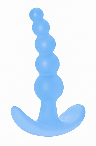 Голубая анальная пробка Lola toys Bubbles Anal Plug 5001-02lola (11,5 см)