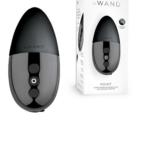 Чёрный утяжеленный премиум-вибратор Le Wand Point LW-016-BLK