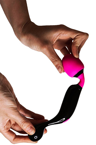 Розово-чёрный многофункциональный массажёр Adrien Lastic Symphony 10949