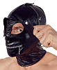 Чёрная маска на голову с отверстиями для глаз и рта Orion Imitation Leather Mask 24914191001