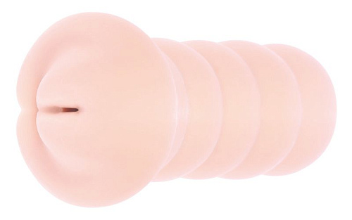 Мастурбатор-вагина телесного цвета без вибрации с двойным слоем материала KOKOS GLORIA  M03-001-08D