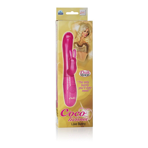 Розовый вибромассажёр California Exotic Novelties Love Bunny Vibes SE-2933-10-3 (22 см)