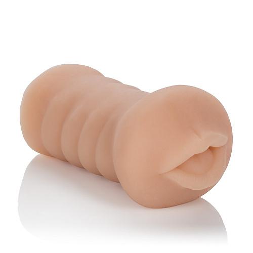 Мастурбатор-ротик телесного цвета California Exotic Novelties Vivid Raw Hot Ass Mouth SE-7510-05-3