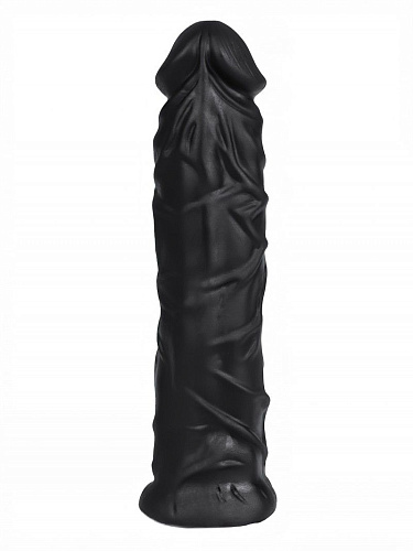 Чёрная насадка HARNESS для трусиков с плагом Сумерки богов №9 353-09 BX DD (20 см)