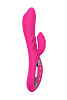 Розовый вибратор с клиторальным стимулятором Nalone Touch2 VS-VR47-1 (21,8 см)