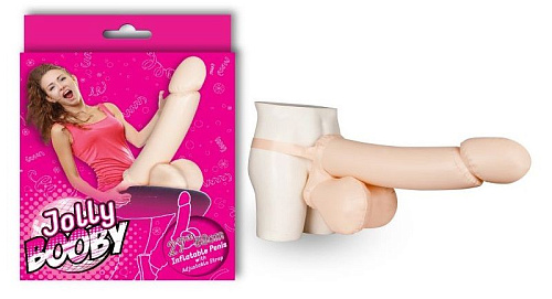 Надувной пенис телесного цвета с фиксацией NMC FNH009A000-001 (69 см)