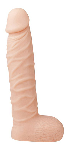 Телесный фаллоимитатор с мошонкой Dream Toys XSKIN 8 PVC DONG 20607 (20,3 см)