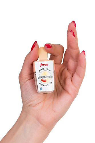 Бальзам для губ с ароматом клубники и шампанского ToyFa «Охлаждающий поцелуй» 722701