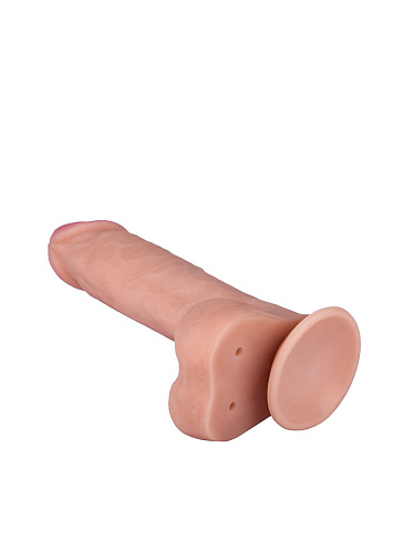 Телесный фаллоимитатор на присоске из реалистичного материала неоскин LOVETOY (А-Полимер) 812300 (19 см)