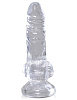 Прозрачный фаллоимитатор Pipedream King Cock Clear 4 Cock with Balls PD5750-20 (12,7 см)