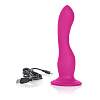 Розовый вибратор-насадка на присоске California Exotic Novelties Rechargeable Love Rider Wireless Curve SE-1498-87-3 (16,5 см)