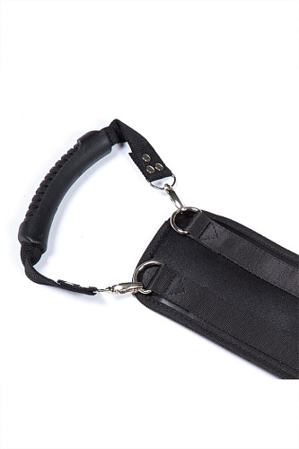 Чёрный поддерживающий ремень Romfun Doggie Style YDA-007