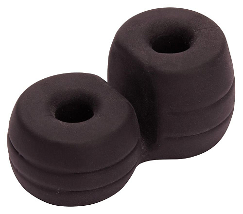 Широкое, чёрное эрекционное кольцо с подхватом мошонки Pornhub Thick Cock  Ball Ring 94853