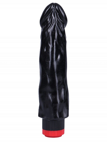 Чёрный вибратор-реалистик Сумерки богов №27 352-27 BX DD (19,5 см)