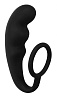 Чёрное эрекционное кольцо с анальным стимулятором Lola toys Mountain Range Anal Plug 4218-01Lola