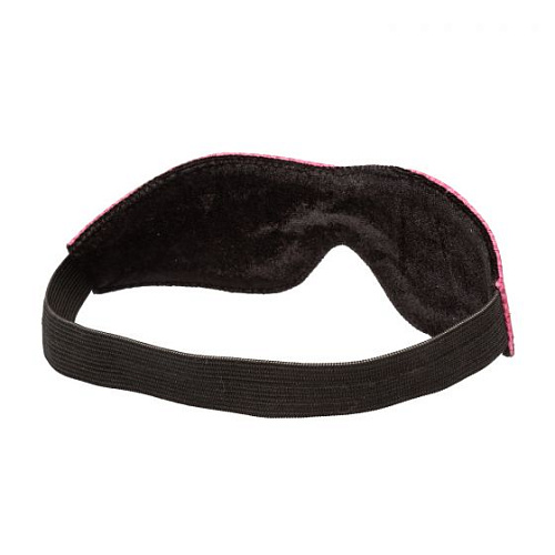 Розово-чёрная маска на резинке California Exotic Novelties Tickle Me Pink Eye Mask SE-2730-05-2