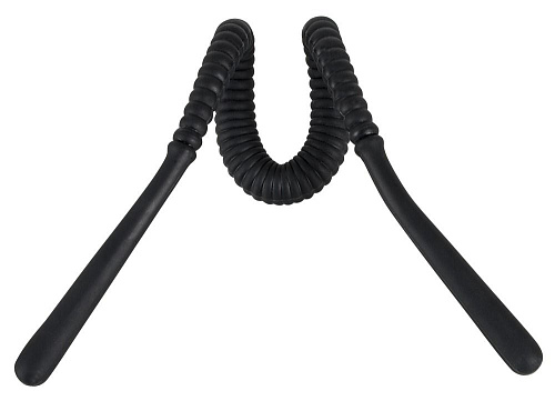 Чёрный женский анальный стимулятор с зажимом на половые губы Orion 0515361