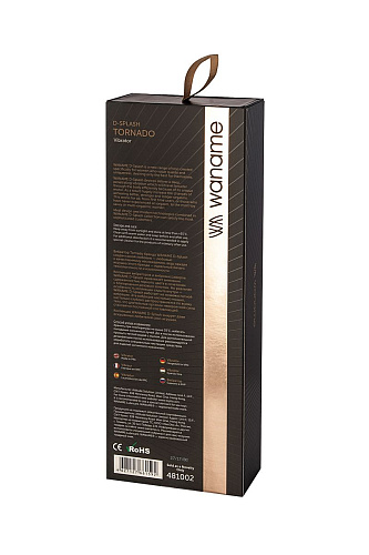 Чёрный вибратор-ротатор WANAME Tornado 481002 (25 см)