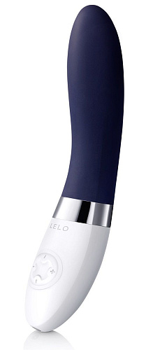 Тёмно-синий перезаряжаемый вибратор Lelo Liv 2 Blue LEL7923 (17,4 см)