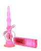 Розовая виброёлочка для анальной стимуляции Seven Creations 2K392CPR BCD GP (17,8 см)