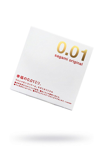 Супертонкий презерватив Sagami Original 0.01 №1 (1 шт)