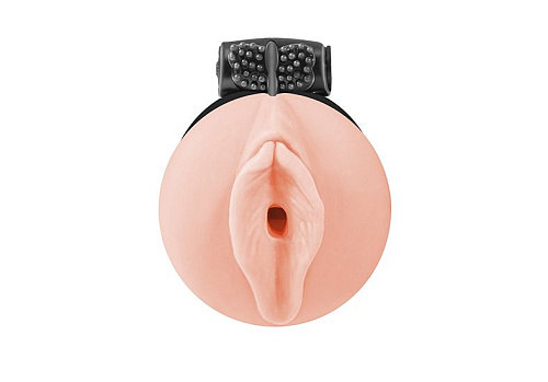 Мастурбатор с виброкольцом телесного цвета Lola toys Satisfaction Magazine Maid 2102-06lola