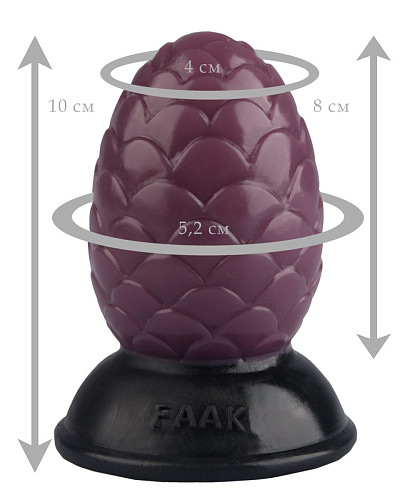 Коричневая анальная втулка-шишка Сумерки богов 1016-37 BX DD (10 см)