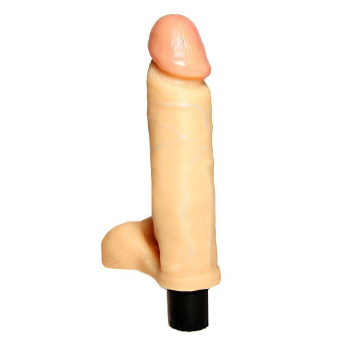 Вибратор с мошонкой телесного цвета Сумерки богов №1 202-01 BX SB (18,5 см)