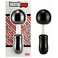 Чёрный вибромассажёр с шарообразной гнущейся головкой Seven Creations Bomb Pop 13-98BLK-BCD (29 см)