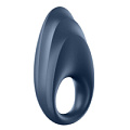 Тёмно-сине эрекционное кольцо с возможностью управления через приложение Satisfyer Powerful One J2008-20