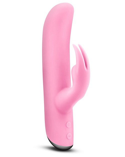 Розовый вибратор с клиторальным отростком Blush Novelties VILAIN BIANCA PASSION BL-48900 (18 см)