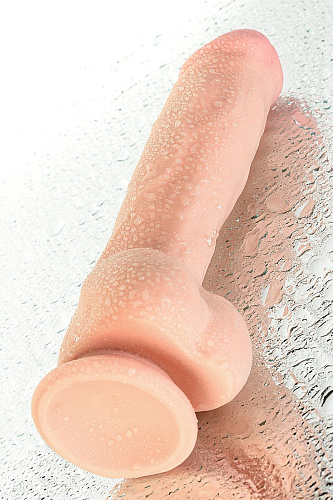 Телесный реалистичный вибратор-ротатор ToyFa Ulric 985003-1 (24 см)