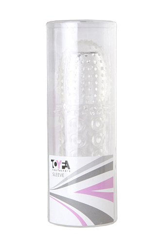 Прозрачная закрытая гелевая насадка ToyFa 818015-1 (13,5 см)