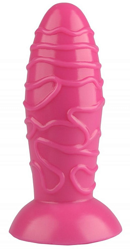 Розовая анальная втулка с венками Сумерки богов 1016-81 BX DD (17,5 см)