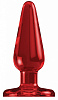 Красный анальный стимулятор Shots Media BV Bottom Line 6 Model 1 Acrylic Red BTM003ACR (15,5 см)
