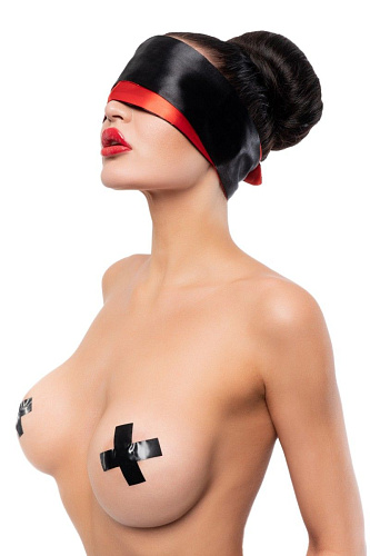 Чёрно-красная атласная лента для связывания Сумерки богов 961-10 BX DD