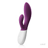 Фиолетовывй вибромассажёр с клиторальным стимулятором Lelo INA Wave Plum LEL1307 (19,5 см)
