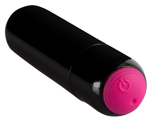 Перезаряжаемая чёрная вибропуля Orion Rechargeable Vibrobullet 05914240000 (9 см)