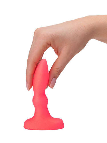 Розовая гелевая пробочка с каплевидным кончиком LOVETOY (А-Полимер) 432800 (10 см)