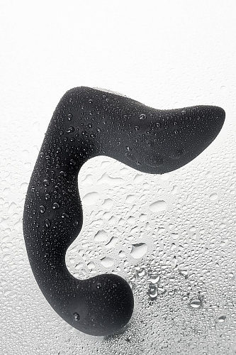 Чёрный изогнутый вибростимулятор простаты Erotist 541310