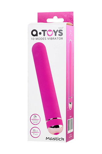 Розовый нереалистичный вибратор A-toys Mastick 761055 (18 см)