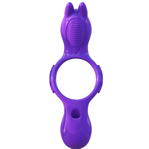 Фиолетовое эрекционное кольцо с вибрацией Pipedream His And Hers Ultimate Rabbit PD5823-12