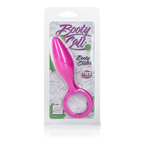 Розовая анальная пробка California Exotic Novelties Booty Call Booty Slider SE-0394-20-2 (10,3 см)