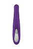 Фиолетовый вибратор с клиторальным отростком OVO J3 VIOLET (24 см)