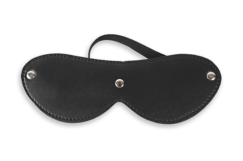 Закрытая чёрная маска на глаза Пикантные штучки DP032BL