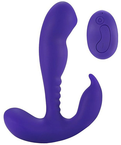 Фиолетовый стимулятор простаты Howells Remote Control Prostate Stimulator with Rolling Ball 182019Purple (13,3 см)