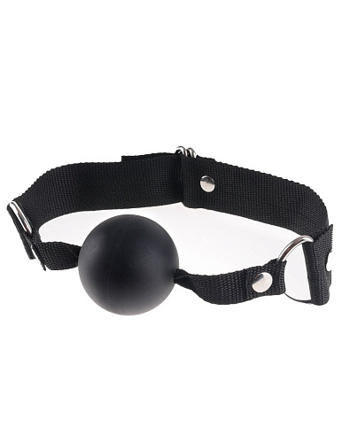 Большой чёрный кляп-шарик Pipedream Extreme Ball Gag PD3633-23